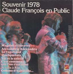 [Pochette de Souvenir 1978 - Claude Franois en public]
