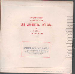 [Pochette de Lunettes Club "Dans le vent" (PUBLICIT) - verso]