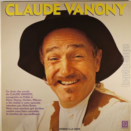 [Pochette de Onzime album (Claude VANONY)]