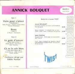 [Pochette de Faits pour s’aimer (Annick BOUQUET) - verso]