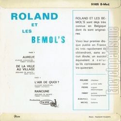 [Pochette de Aurlie (ROLAND et les BMOLS) - verso]