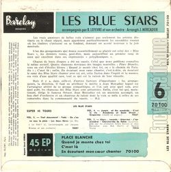 [Pochette de Place Blanche (Les BLUE STARS) - verso]