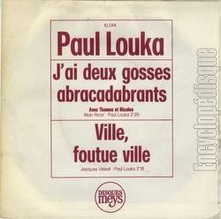 [Pochette de J’ai deux gosses abracadabrants (Paul LOUKA)]