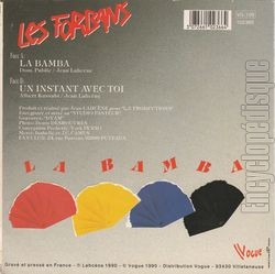 [Pochette de La Bamba (Les FORBANS) - verso]