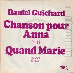 [Pochette de Chanson pour Anna (Daniel GUICHARD) - verso]