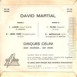 [Pochette de Lucie (David MARTIAL) - verso]