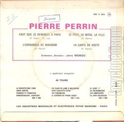 [Pochette de Faut que je demande  papa (Pierre PERRIN) - verso]