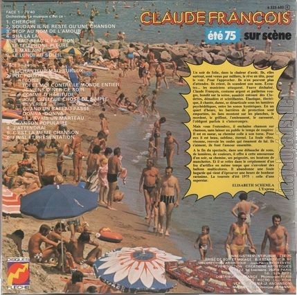 [Pochette de Claude Franois sur scne - Et 75 (Claude FRANOIS) - verso]