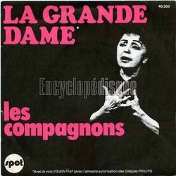 [Pochette de La grande dame (Les COMPAGNONS DE LA CHANSON)]