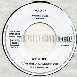 [Pochette de L’hymne  l’amour (CYCLOPE)]