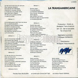 [Pochette de La transamricaine (Paul WEST) - verso]