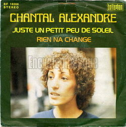 [Pochette de Juste un petit peu de soleil (Chantal ALEXANDRE)]