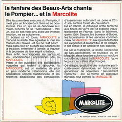 [Pochette de Le pompier (La FANFARE DES BEAUX-ARTS) - verso]