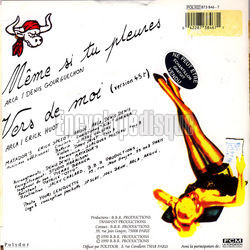 [Pochette de Mme si tu pleures (MATADOR’S) - verso]