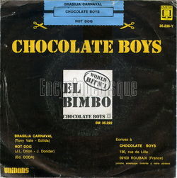 [Pochette de Brasilia carnaval (CHOCOLATE BOYS) - verso]