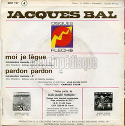 [Pochette de Moi, je lgue (Jacques BAL) - verso]