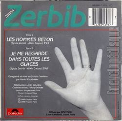 [Pochette de Les hommes bton (Sylvia ZERBIB) - verso]