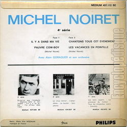 [Pochette de Il y a dans ma vie - 4me srie (Michel NOIRET) - verso]