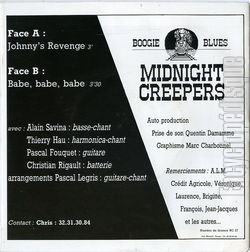 [Pochette de Johnny’s revenge (MIDNIGHT CREEPERS) - verso]