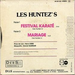 [Pochette de Festival karat (Les HUNTEZ’S) - verso]