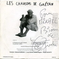 [Pochette de Les Chansons de Gatan (Grald HUVELIN) - verso]