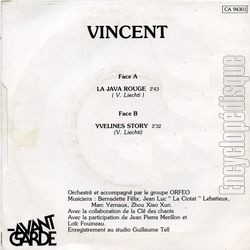 [Pochette de La java rouge (VINCENT (2)) - verso]