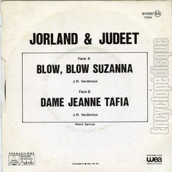 [Pochette de Blow blow Suzanna (JORLAND & JUDEET) - verso]