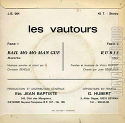 [Pochette de Bail mo mo man gue (Les VAUTOURS (2)) - verso]