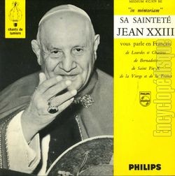 [Pochette de SA SAINTET Jean XXIII vous parle en franais (DOCUMENT)]
