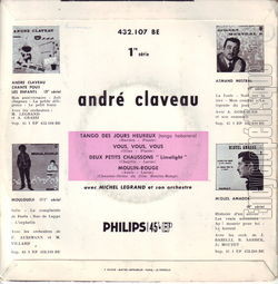 [Pochette de Tango des jours heureux (Andr CLAVEAU) - verso]