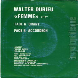 [Pochette de Femme (Walter DURIEU) - verso]