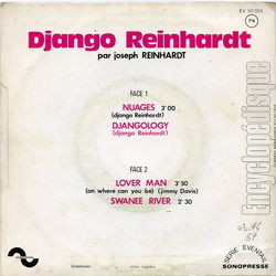 [Pochette de Django Reinhardt (Joseph REINHARDT) - verso]