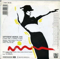 [Pochette de Different words (RUDY (2)) - verso]