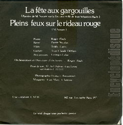 [Pochette de La fte aux gargouilles (Marc NOIZE) - verso]