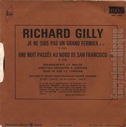 [Pochette de Je ne suis pas un grand fermier (Richard GILLY) - verso]