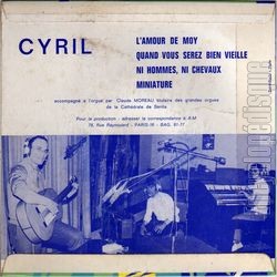 [Pochette de L’amour de moy (CYRIL (2)) - verso]