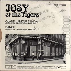 [Pochette de Quand l’amour s’en va (JOSY et the TIGERS) - verso]