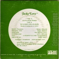 [Pochette de Les filles de France (Jacky LVY) - verso]