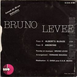 [Pochette de Albert’s blues (Bruno LEVE) - verso]