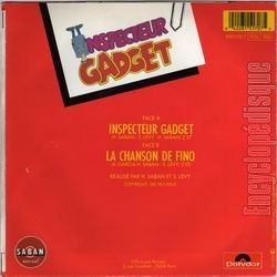 [Pochette de Inspecteur Gadget (T.V. (Tlvision)) - verso]