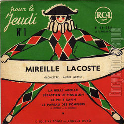 [Pochette de Pour le jeudi (Mireille LACOSTE)]