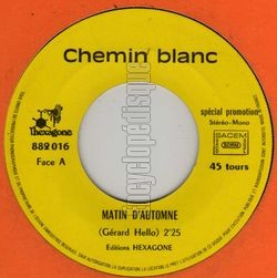 [Pochette de Matin d’automne (CHEMIN BLANC)]