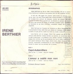 [Pochette de Capri-Aubervilliers (Irne BERTHIER) - verso]