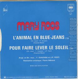 [Pochette de L’animal en blue-jeans (Mary ROOS) - verso]