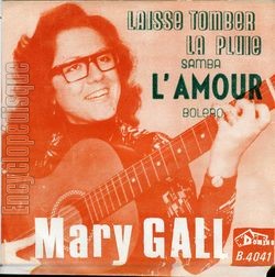 [Pochette de Laisse tomber la pluie (Mary GALL)]