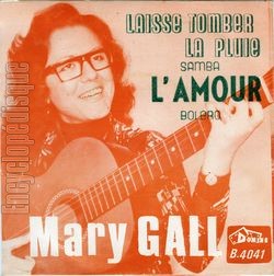 [Pochette de Laisse tomber la pluie (Mary GALL) - verso]