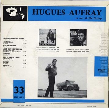 [Pochette de Ds que le printemps revient (Hugues AUFRAY) - verso]