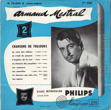 [Pochette de Chansons de toujours 2me srie (Armand MESTRAL)]