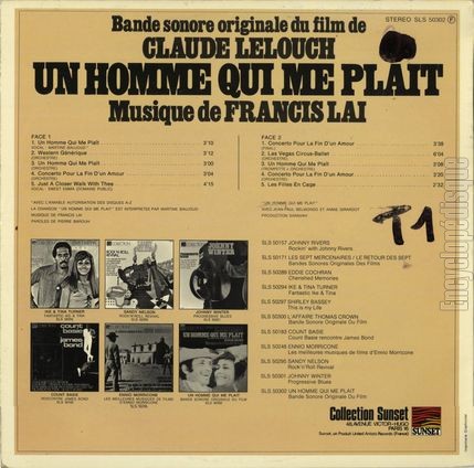 [Pochette de Un homme qui me plait (B.O.F.  Films ) - verso]