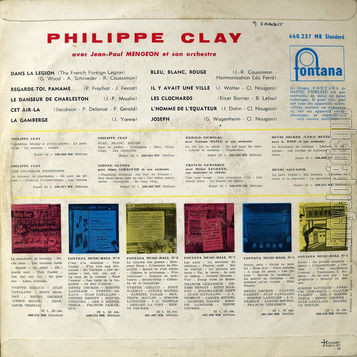 [Pochette de Dans la lgion, Cet air-l, Joseph… (Philippe CLAY) - verso]